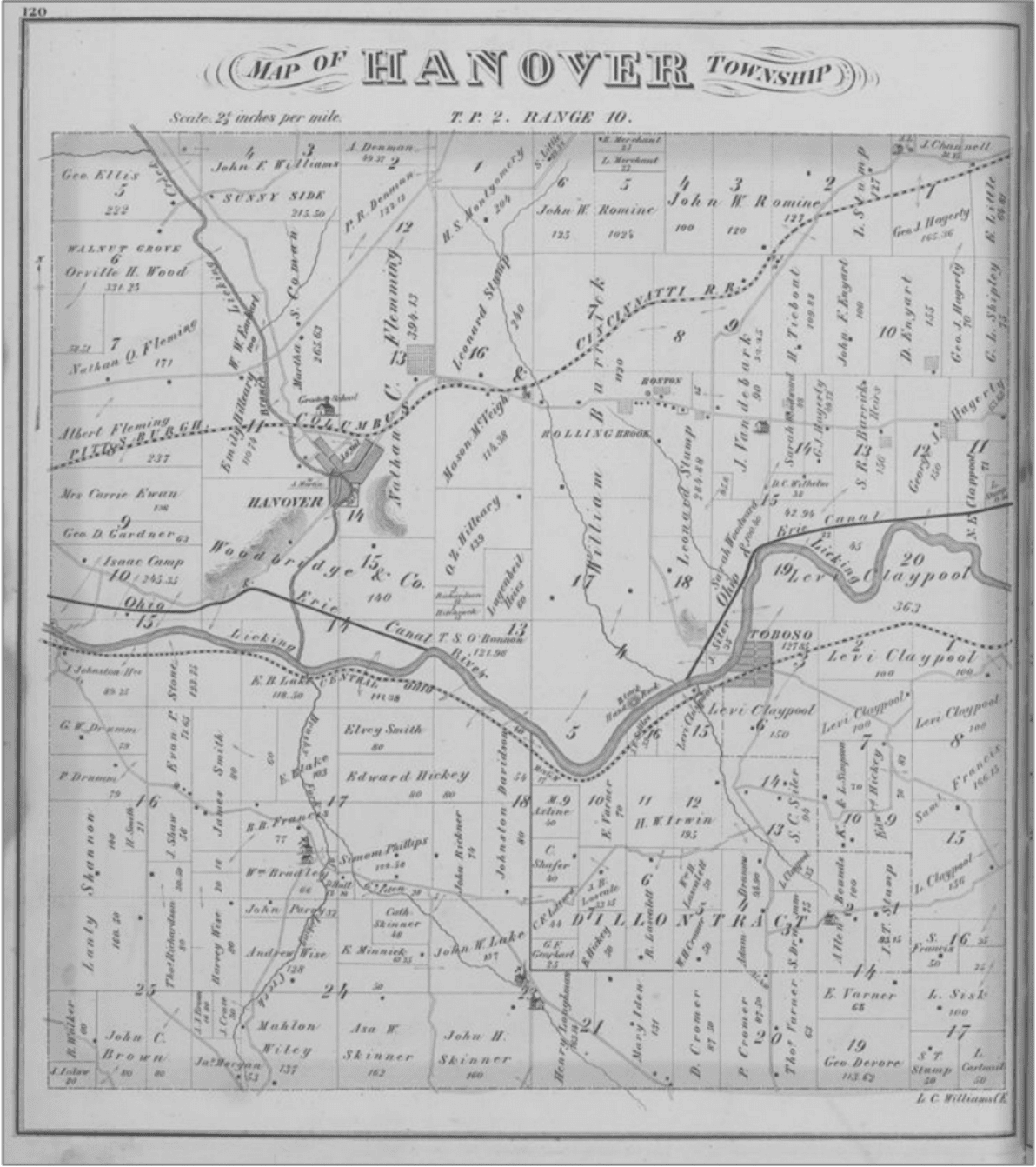 Map of Hanover Township